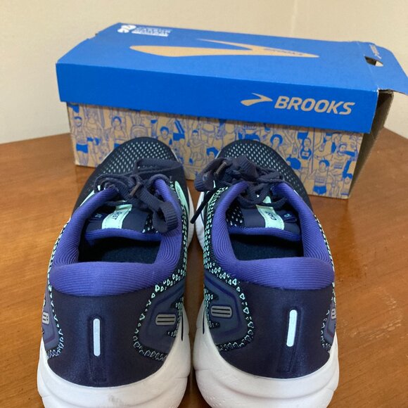 Brooks Ghost Sneakers Size 8 Wide D Blue - Picture 4 of 7